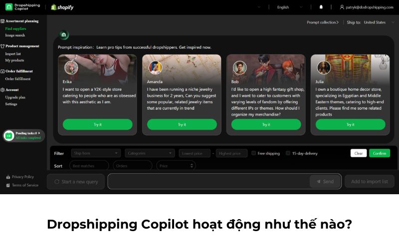 đánh giá dropship copilot