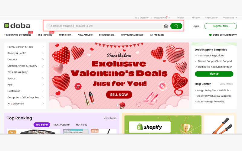 Hướng dẫn tìm nguồn hàng Dropshipping trên Doba