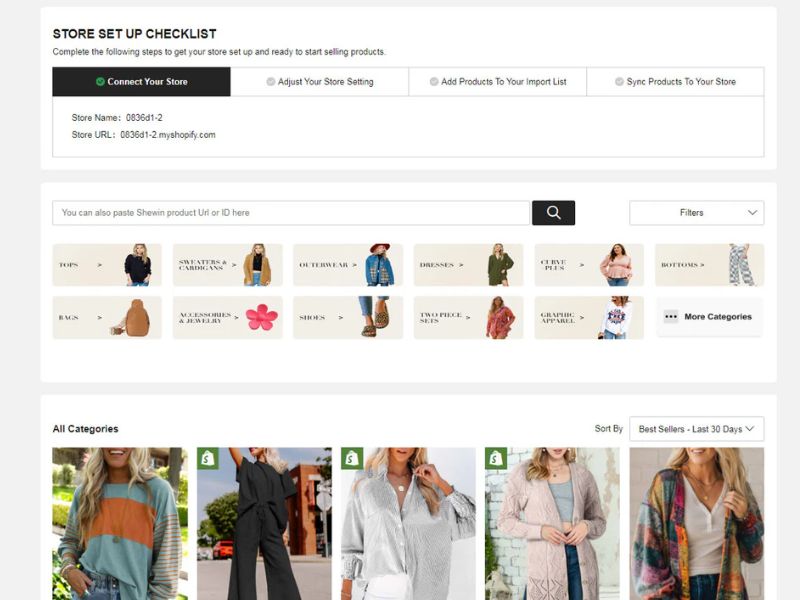 Các tính năng chính của Shewin Dropshipping