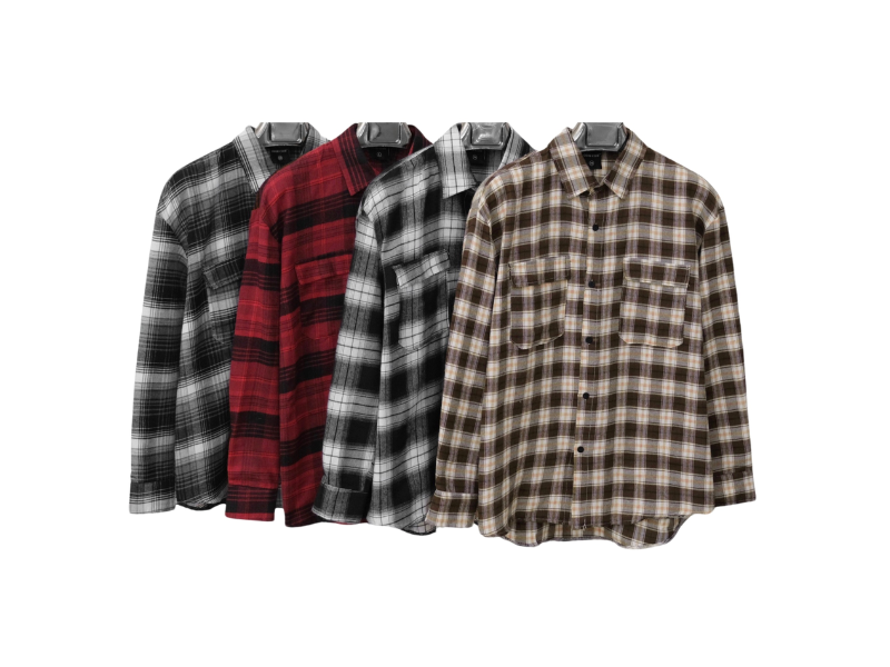 Áo flannel thường gắn liền với họa tiết kẻ caro