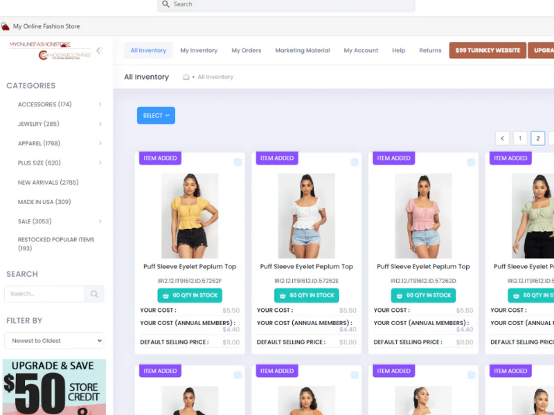 My Online Fashion Store nổi bật với kho hàng 4.500+ sản phẩm thời trang nữ