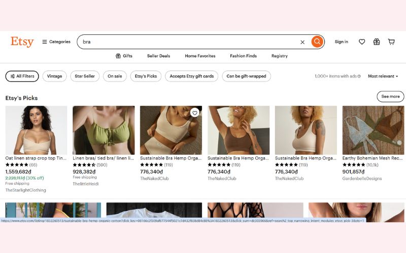làm Dropshipping sản phẩm áo ngực