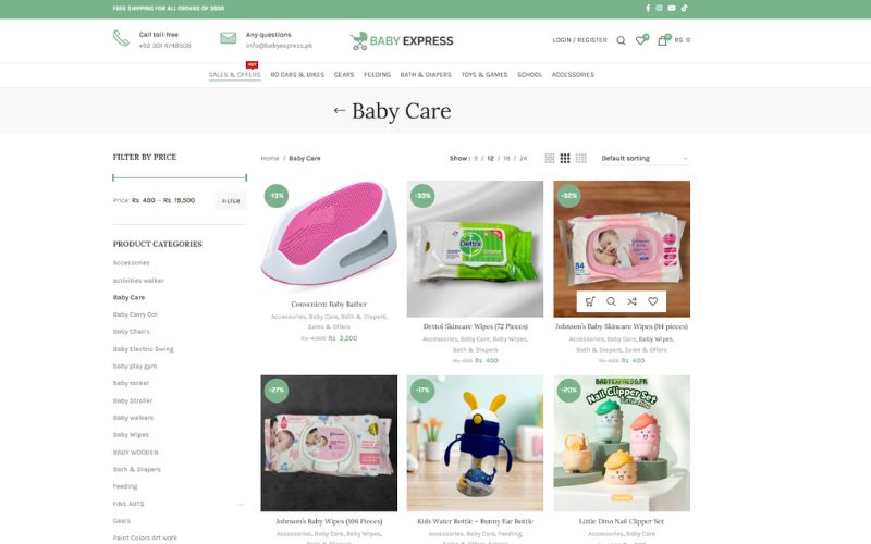 làm Dropshipping sản phẩm em bé