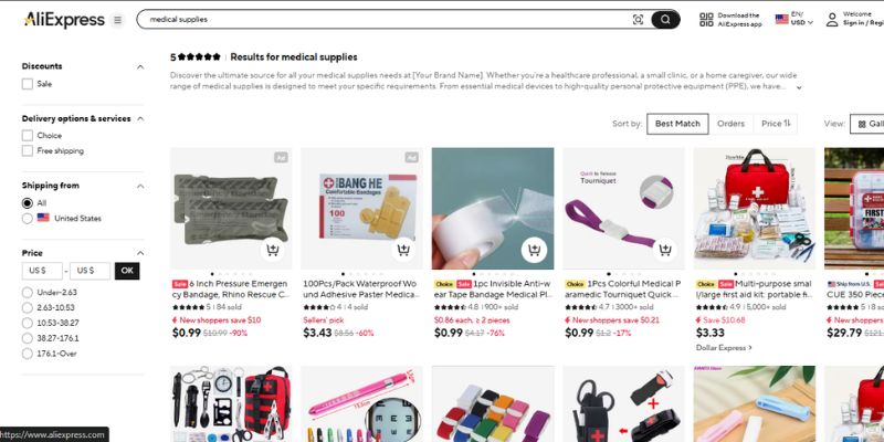 nguồn hàng Dropshipping vật tư y tế