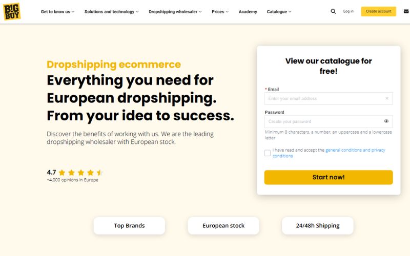 Dropshipping Suppliers châu Âu