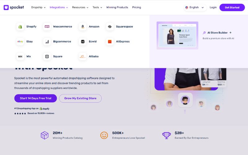 Kết nối Dropshipping suppliers với store