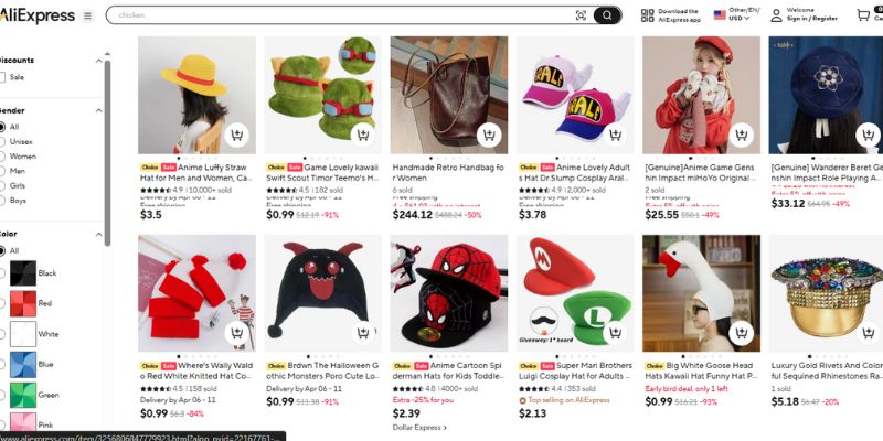 AliExpress giámũ rẻ đến cao cấp