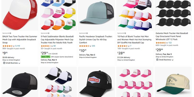 Làm dropshipping mũ lưỡi trai 