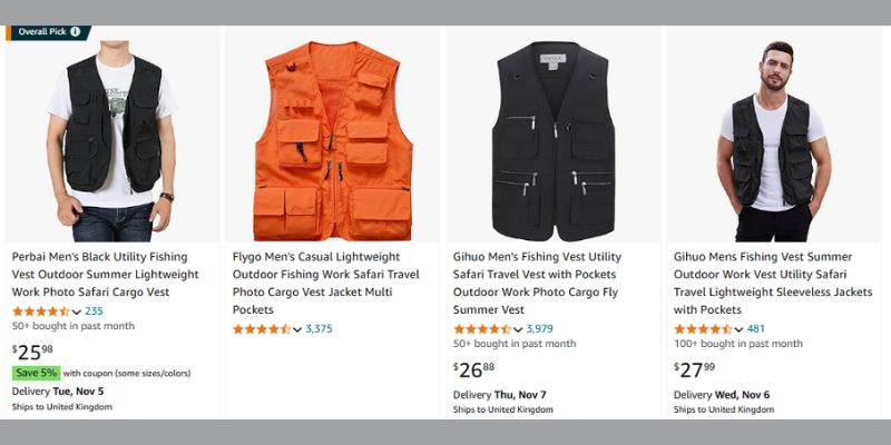Áo gile tactical thời trang, dễ bán