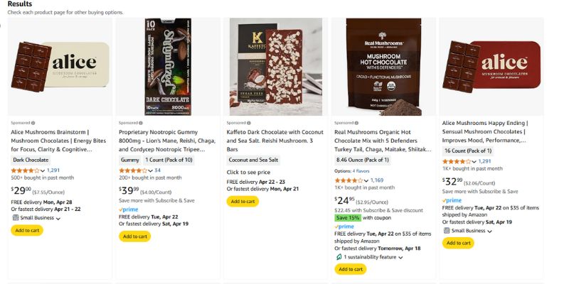 Dropshipping Socola nấm sang Mỹ