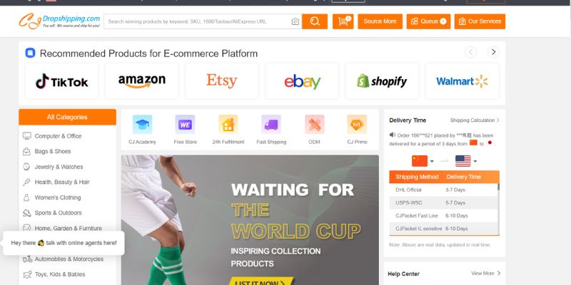 CJDropshipping là nhà cung cấp dropshipping nhãn trắng nổi tiếng