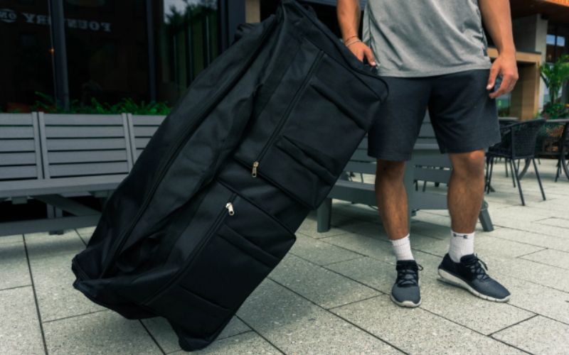 rolling duffel bag export