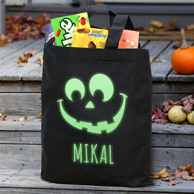 embroidered trick or treat bag