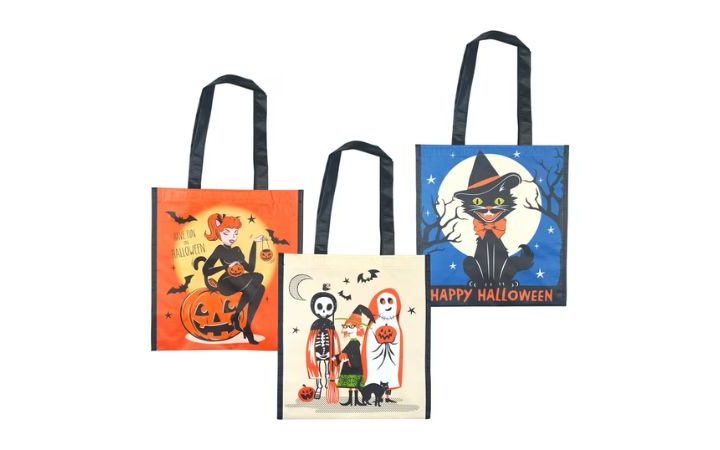 embroidered trick or treat bag