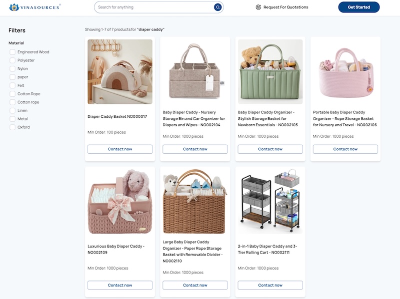 diapering basket