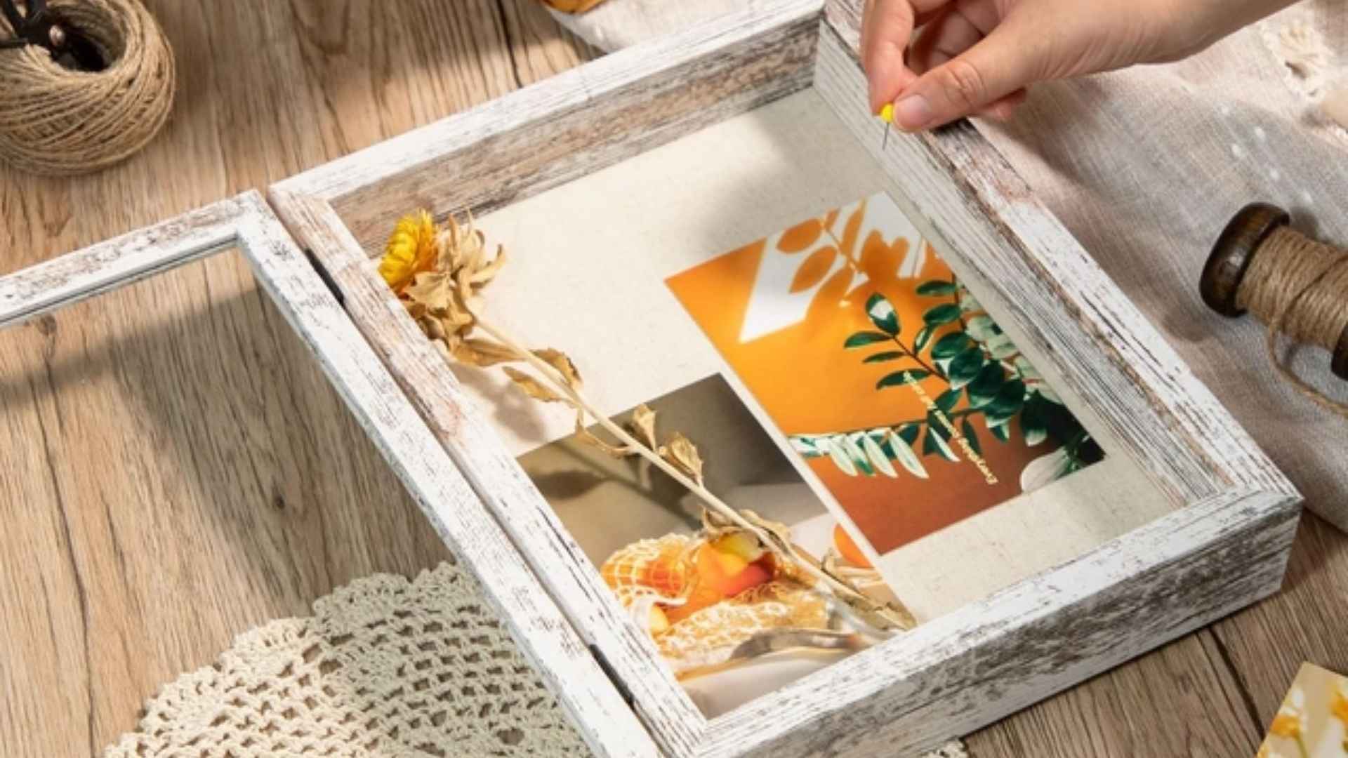 import shadow box linen from Vietnam